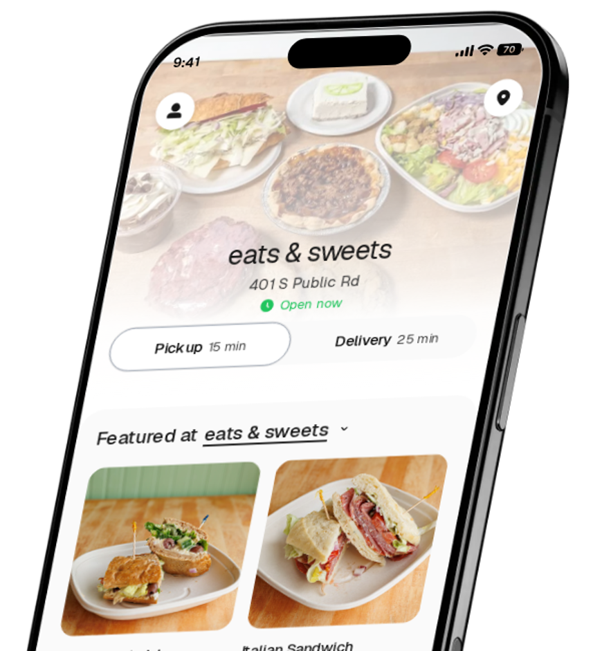 eats & sweets app preview