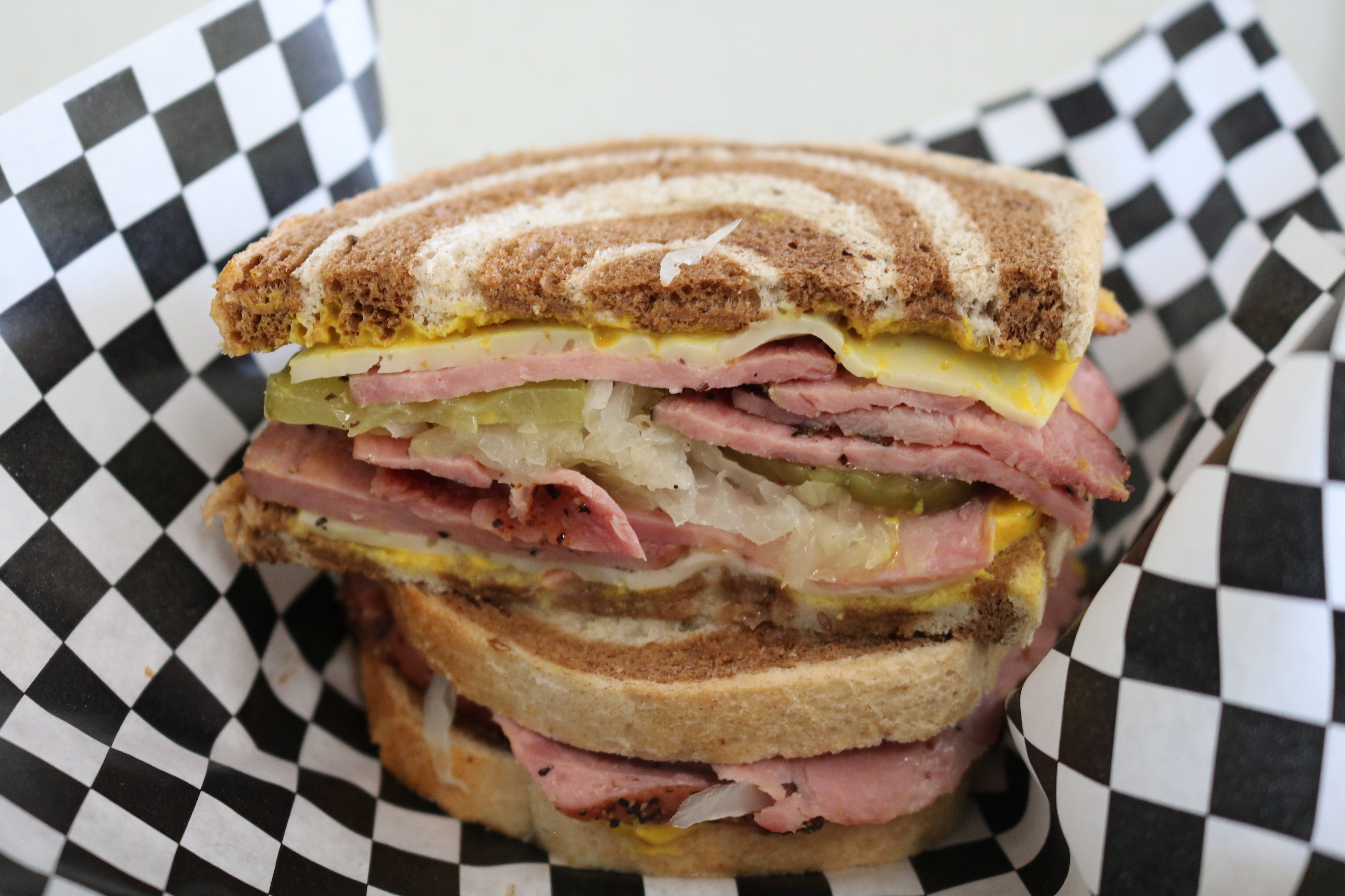 Pastrami Rueben Sandwich.